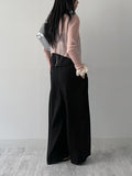 [Setup Available] Chopin Banding Pleated Wide Slacks