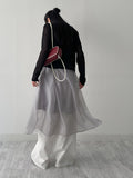 Shelly see-through round neck cardigan
