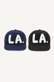 LA Boucle Lettering Flat Ball Cap