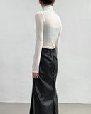 Fine wool turtleneck T-shirt
