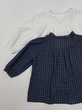 Frill V-neck Three Quarter Blouse