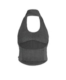 Muffler Knit Halter Top