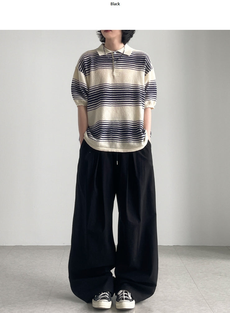 【YOURNUS】Yuushi Pintuck Wide Pants YOURNUS (ユアノス) - ユウシピンタックワイドパンツ / Yuushi