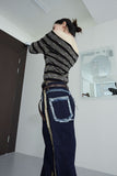 western tassle denim