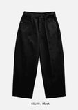 Carbon Cotton Wide Balloon Pants