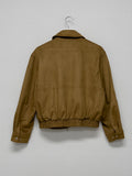 [unisex] Cut suede overfit blouson
