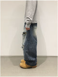 Zey destroyed washed denim pants