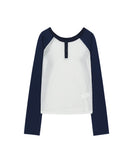 Henley Raglan Long Sleeve