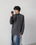 Weaver Half-Neck Knit T-Shirt