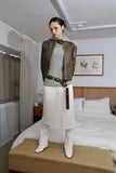 Net hijab knit hoodie