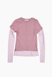 Cedar ribbed layered tee