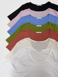 Beatles Silket U-Neck Short Sleeve T-Shirt