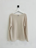 SS Cutting Thin Linen Knit T-Shirt