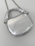 Glossy Handle Chain Bag