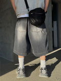 Double-Pocket Carpenter Bermuda Denim