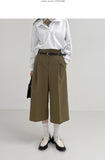Meir Non-Obi Bermuda Slacks