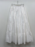 Aco Tiered Flare Long Skirt