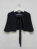 Boucle Strap Cape Cardigan