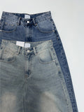 [unisex] 515 cat-washed wide denim pants