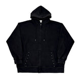 Stud Washing Hood Zip-Up