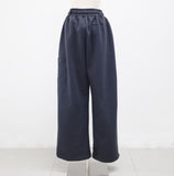 (Unisex) Diction Embroidered Balloon Brushed Sweatpants