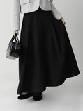 Loki Semi Banding Flared Long Skirt