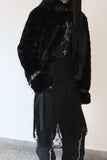 Cross long net knit
