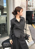 MINI CHECK CROP SHIRT