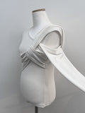 Athens Ribbed Slit T-shirt