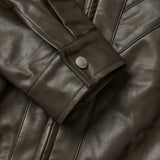 V Leather Jacket