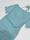 Halter Bustier Short Sleeve T-Shirt