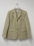 Ber Linen Loose Fit Single Jacket