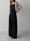 [Setup Available] Chopin Banding Pleated Wide Slacks