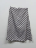 Tartan Check A-Line Midi Skirt