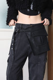 Leha pocket washed denim