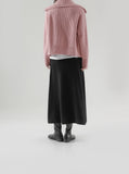 [Premium] Cory Two-Way Zip Up Knit