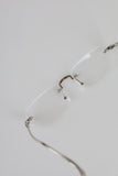 Geek chic rimless glasses