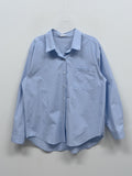 Pastel Poplin Cotton Over Fit Shirt
