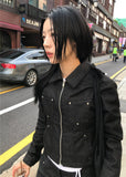 RIVET LINE DENIM JACKET