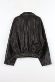 Vegan Leather Over Fit Jacket