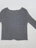 Ella Ribbed Frill Knit Cardigan