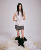 Draped Sleeveless Top