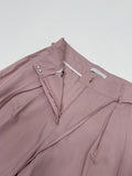 Strap Two-Tuck Long Wide Slacks