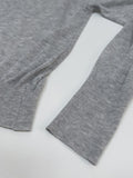 Clips U-neck See-through Knit