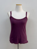 Lace Ribbed Square Sleeveless
