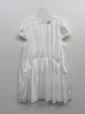 Rib Nylon Shirring Mini One Piece