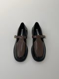Swain Buckle Mix Loafers