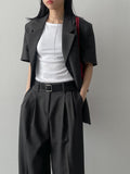 [Setup Available] Blan Two-Tuck Wide Slacks