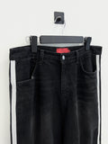 Liu Washed Maxi Black Jeans