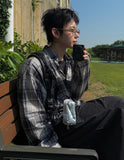 Nomad shirring check shirt